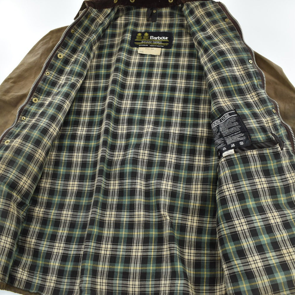 80's Barbour 2ワラント "SOLWAY ZIPPER" オイルドジャケット 261002H