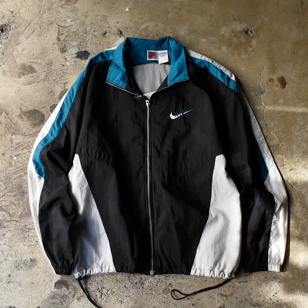 90's NIKE 筆記体ロゴ！ 銀タグ ナイロンジャケット 250220H