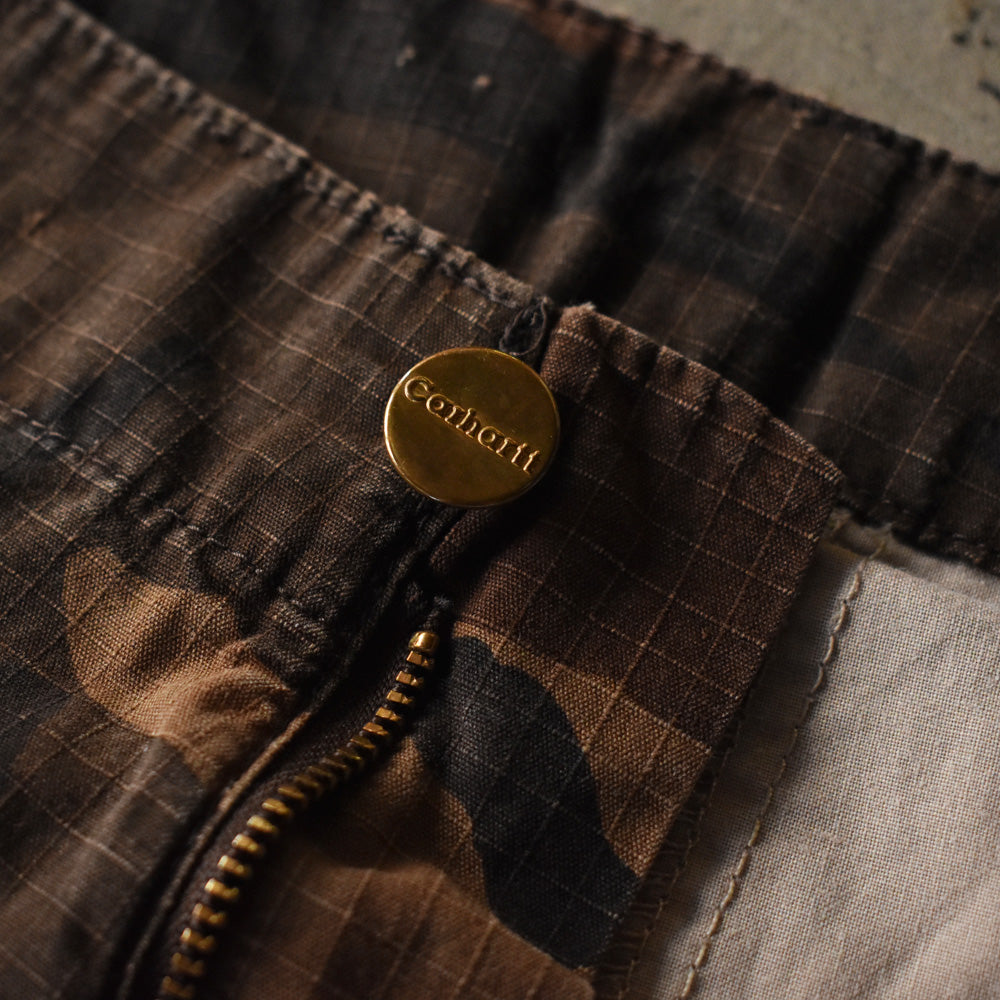 Carhartt 迷彩柄 リップストップ カーゴパンツ 231117