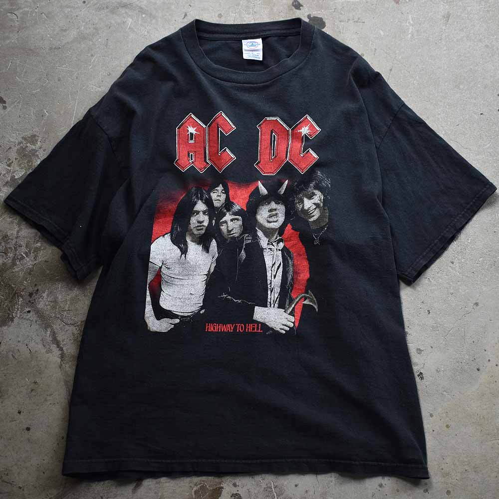 エーシー・ディーシー HIGHWAY TO HELL 地獄のハイウェイ ジャケットデザイン Tシャツ 2000年代 古着