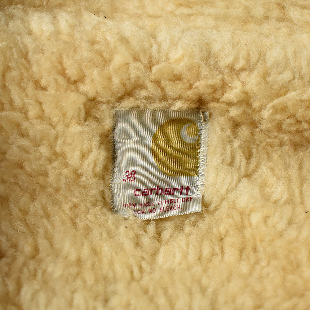 70's Carhartt ダック ランチコート プリントタグ！ ボアライナー 240114H