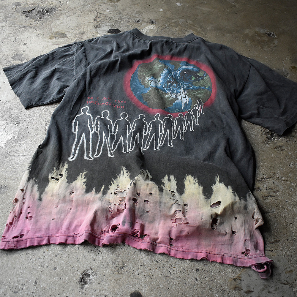 90's ダメージ！ブリーチ！Metallica×Pushead “The Unforgiven“ Tシャツ 240713H
