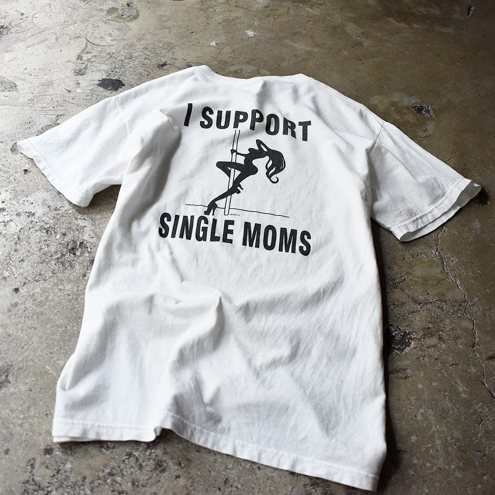 Y2K “I SUPPORT SINGLE MOMS” Tシャツ 240831H