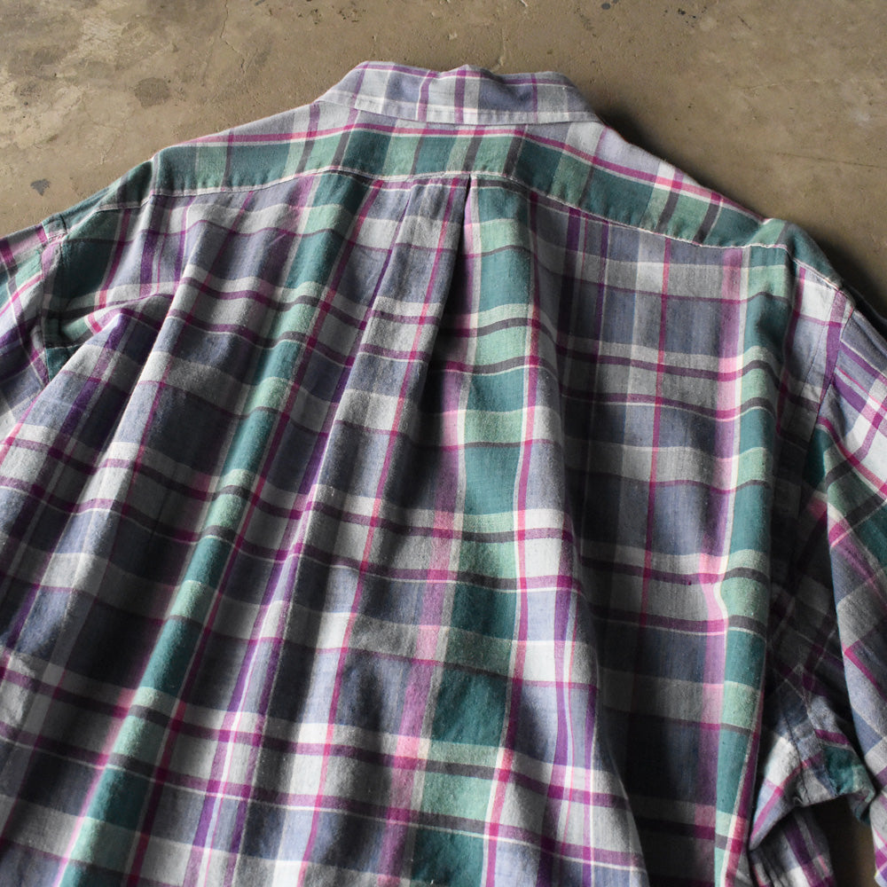 90's Polo Ralph Lauren マドラスチェック シャツ 240327 S2078