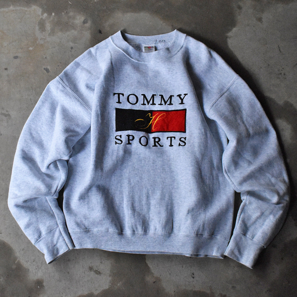 90-00’s ブートレグ TOMMY HILFIGER 刺繍ロゴ スウェット 240221