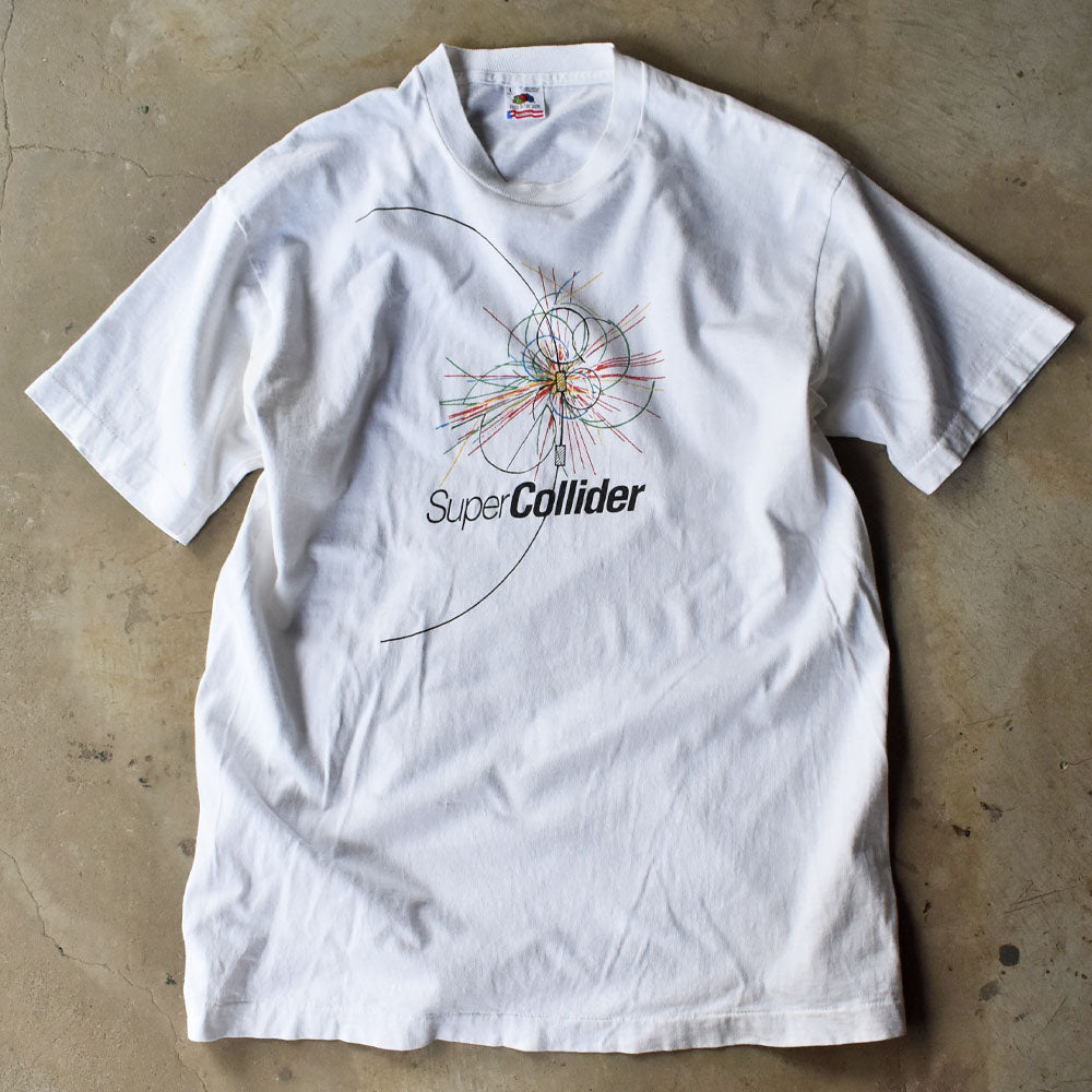 90’s “Super Collider” アート Tシャツ USA製 240404