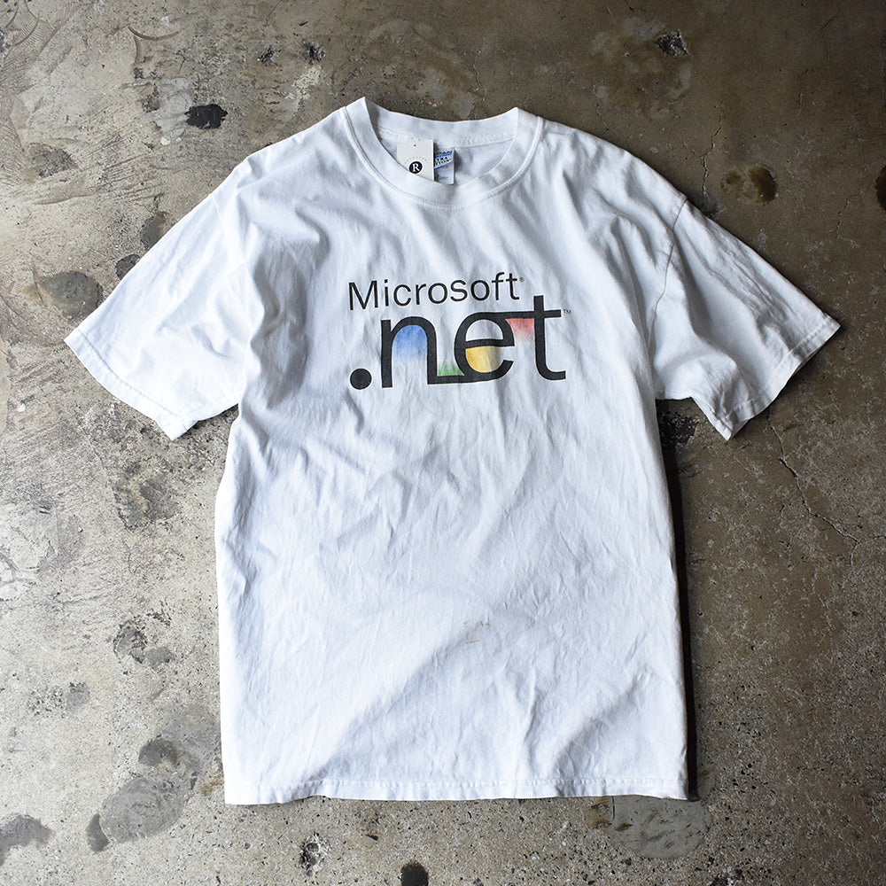Y2K “Microsoft .net” 企業 Tシャツ 250718H