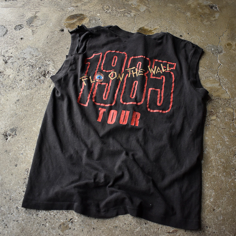 80's AC/DC “Fly on the Wall“ 1985 Tour ノースリーブ ロック Tシャツ 250808H