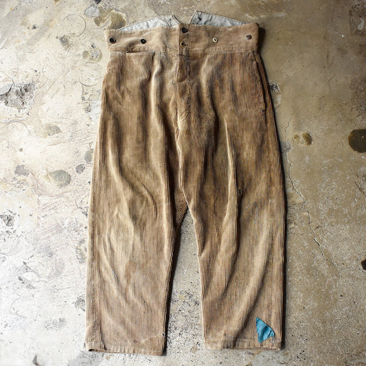 40's バックルバック コーデュロイパンツ Euro製 250423H
