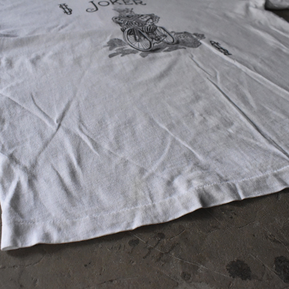 90's SCREEN STARS ”Bicycle Playing Cards” 両面プリント トランプ Tシャツ 240521