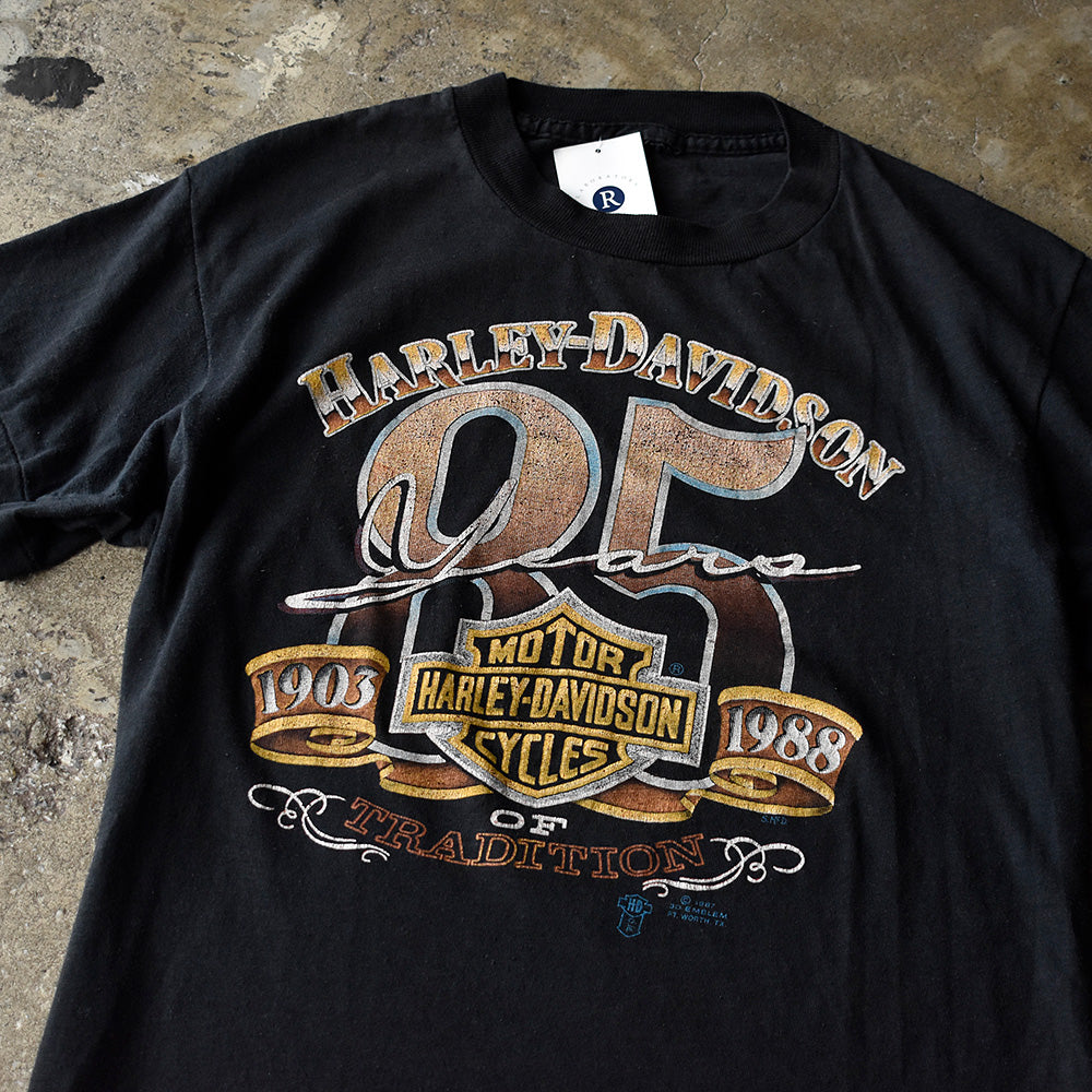 80's 3D EMBLEM “Harley-Davidson 85 Years” Tシャツ 250720H