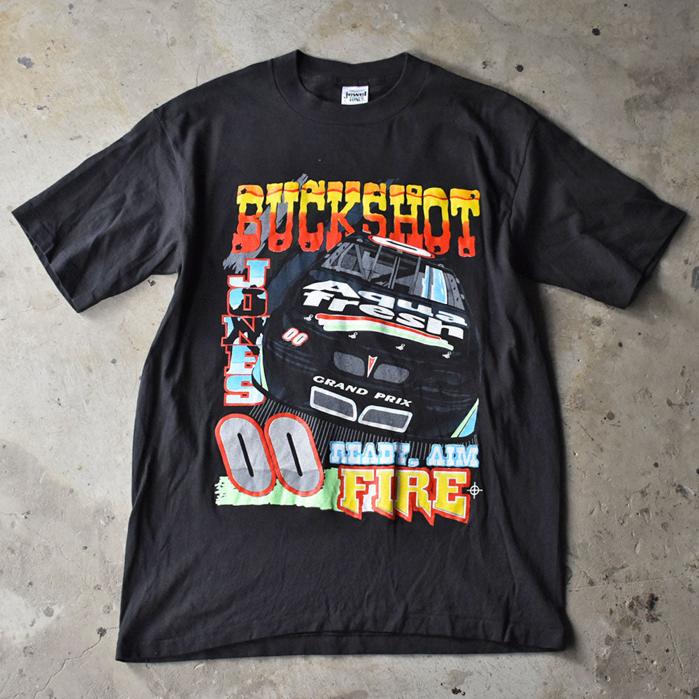 90's　デッドストック！ “Buckshot Jones/バックショット・ジョーンズ #00” レーシング Tシャツ 　USA製　230817
