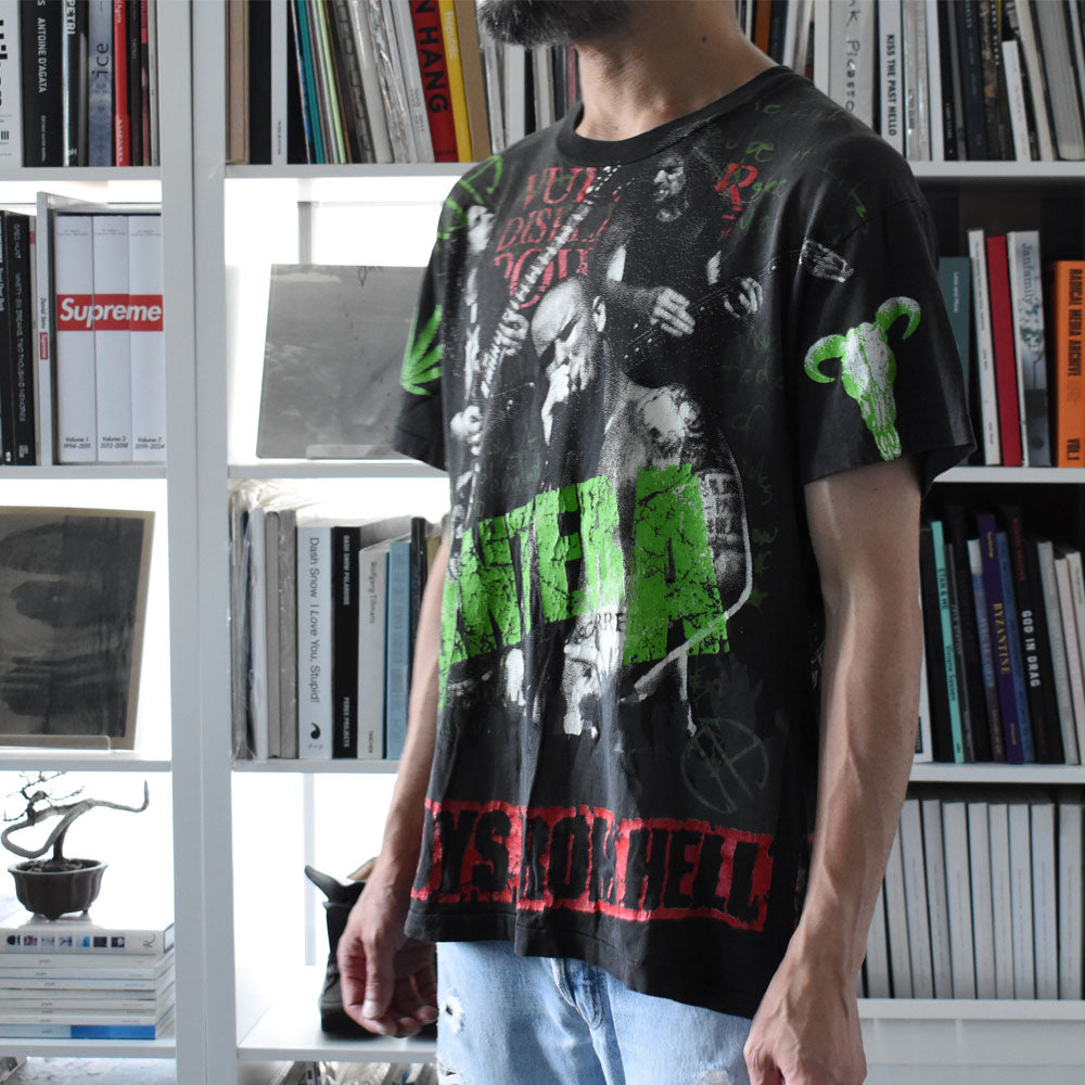 90's Pantera "Cowboys From Hell" AOP Tシャツ 250909H