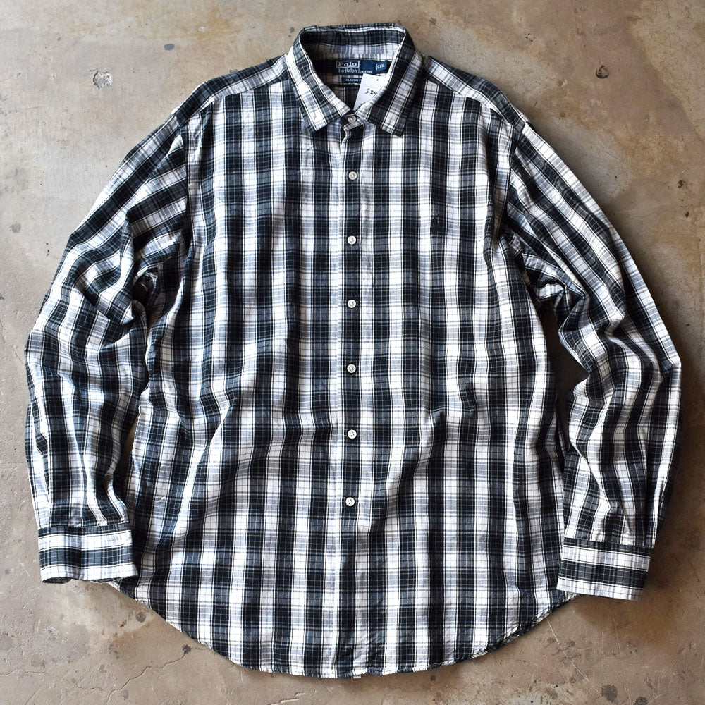 90's Ralph Lauren “CLASSIC FIT” チェック シャツ 240327 S2070