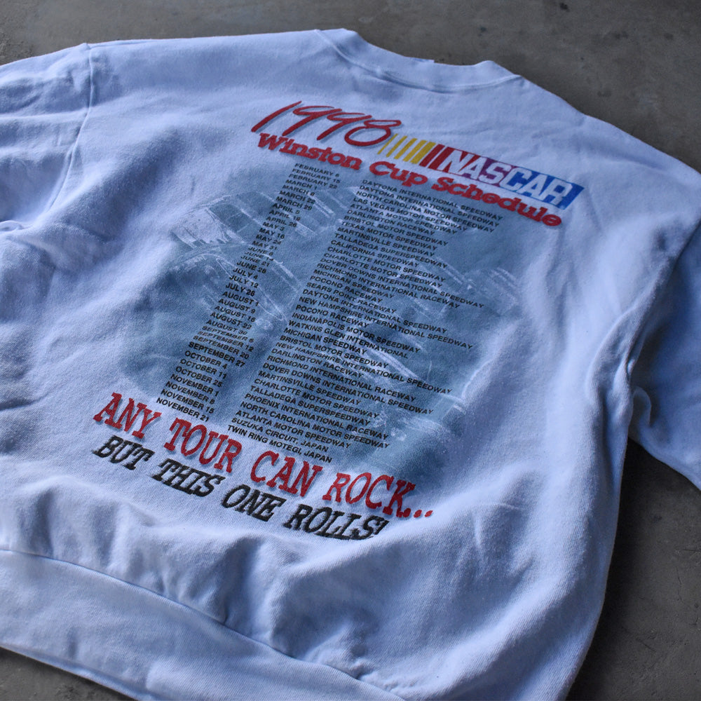 90’s NASCAR “TOUR 1998” レーシング スウェット 231223H