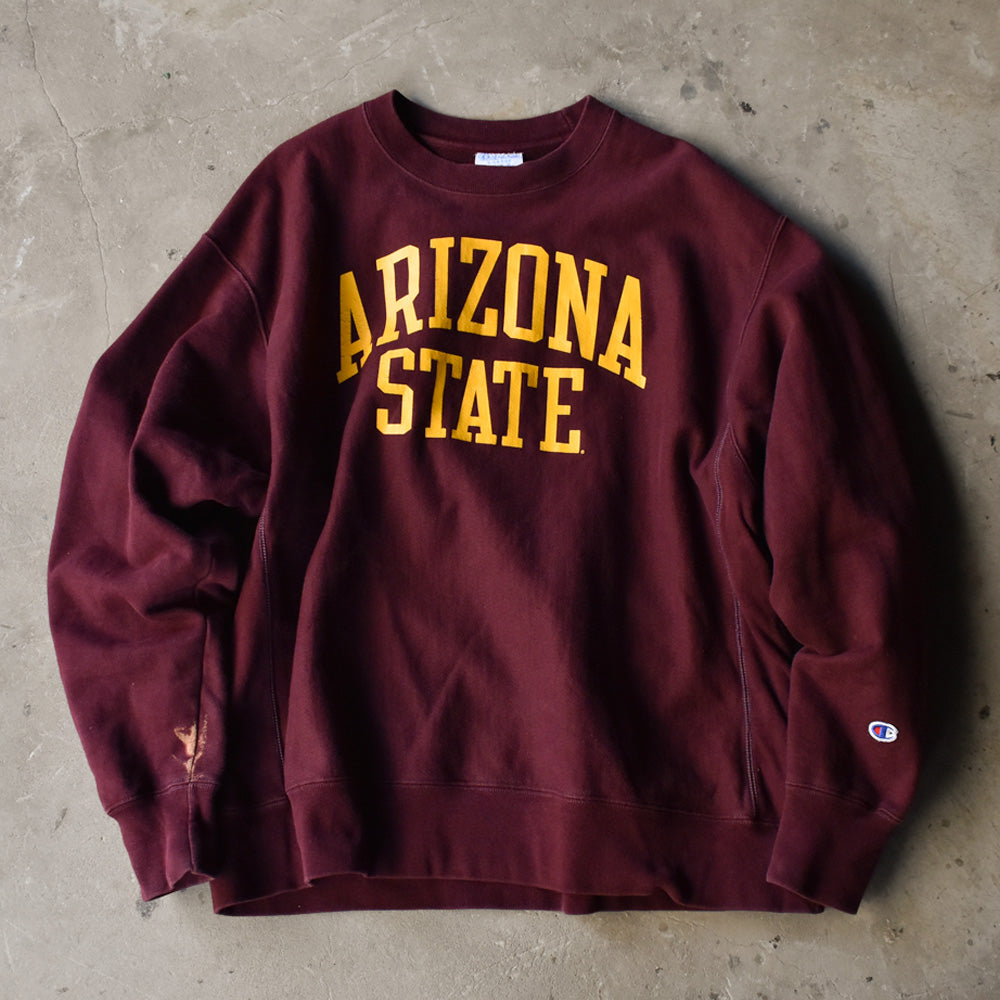 チャンピオン リバースウィーブ ARIZONA STATE スウェット 2010年 マルーン 古着