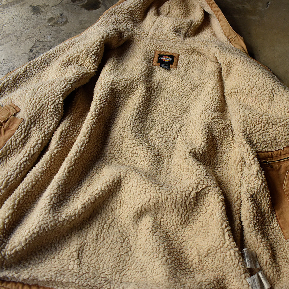 90's ペンキ！ Dickies フード付き ダックジャケット ボアライナー 231202H