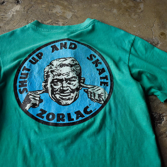 80's Zorlac “Shut Up and Skate“ スケート Tシャツ 250729HTJ3