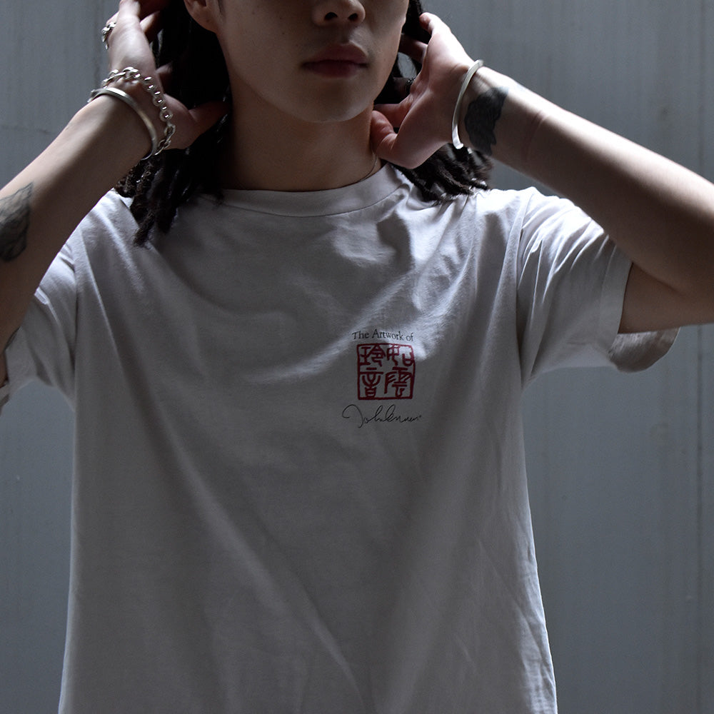 90's　John Lennon/ジョンレノン Bag One Art　イラストTee　230909H