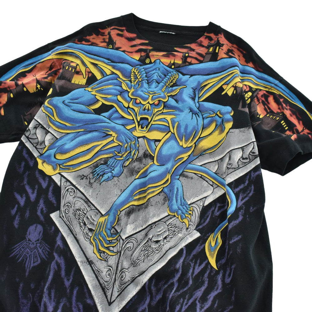 90's LIQUID BLUE "Gargoyle" AOP Tシャツ260714H