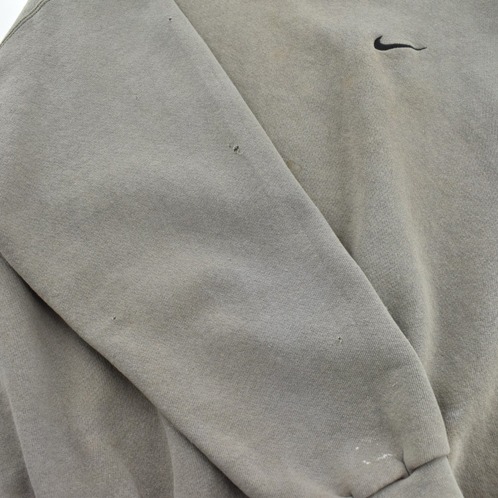 90's NIKE 刺繍ロゴ スモールスウッシュ フェード スウェット USA製 260814H