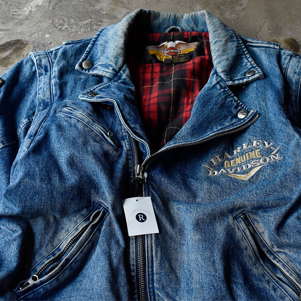 Harley-Davidson レザー ダブルライダース ジャケット 44（□2T