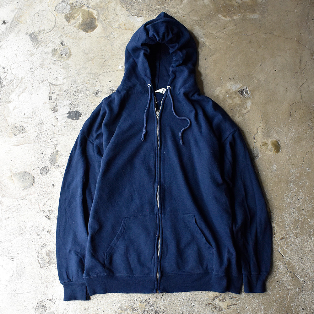 70's YKK ジッパー 無地フルジップパーカー USA製 250630H
