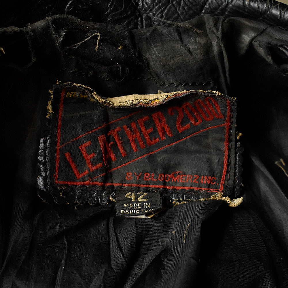 80's LEATHER 2000 ライダース レザージャケット 231204H
