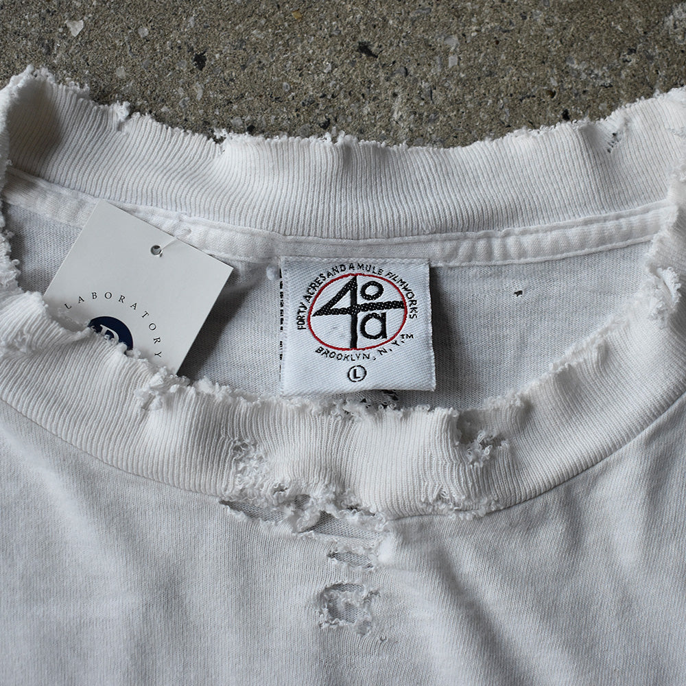 90's ボロ！ “40 Acres×Malcolm X“ ロングスリーブTシャツ USA製 250707H