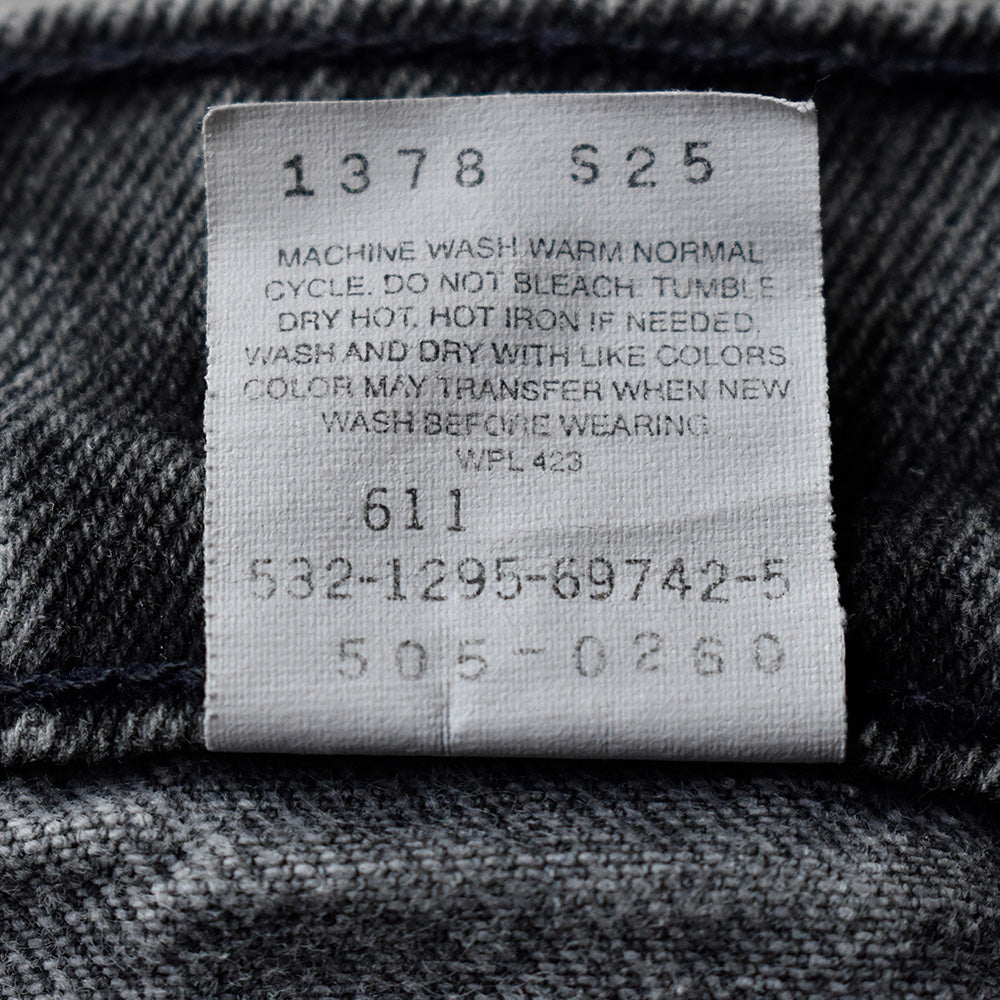 90's Levi's 505 ブラックデニムパンツ  USA製 240509H