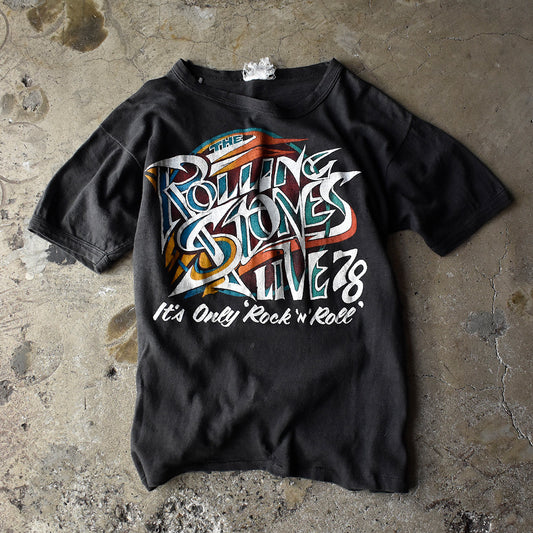 70's The Rolling Stones Live 78 “It's Only Rock ’n' Roll“ Tシャツ 240905H