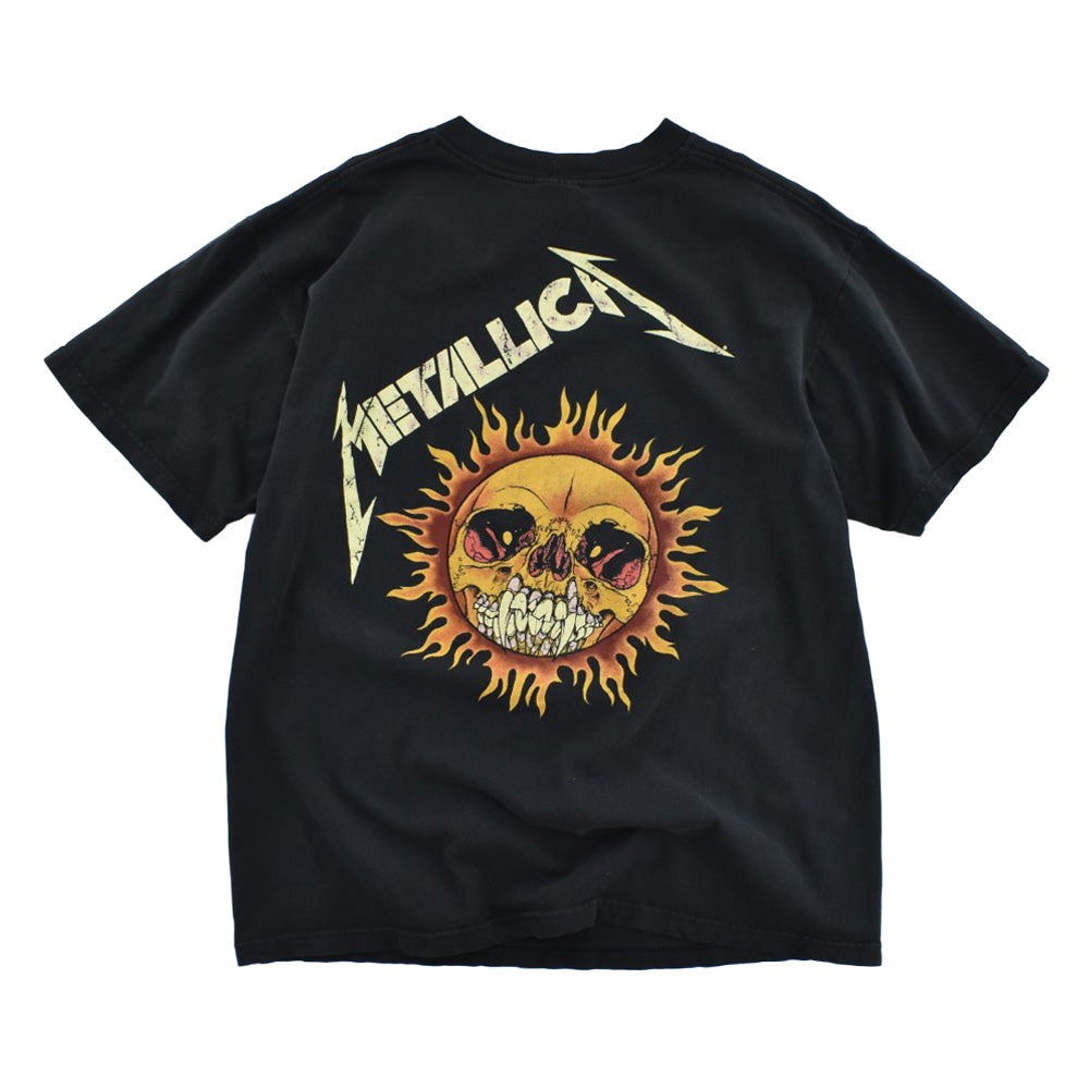 90's Metallica Pushead "Flaming Skull" スラッシュメタル ロックT 260728H
