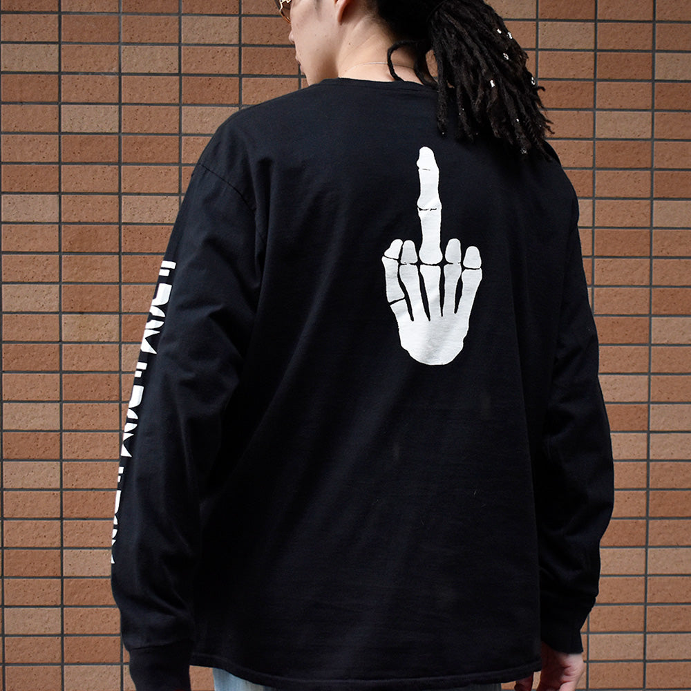 Y2K “Fuck you You fuckin Fuck” ロングスリーブTシャツ 240312H