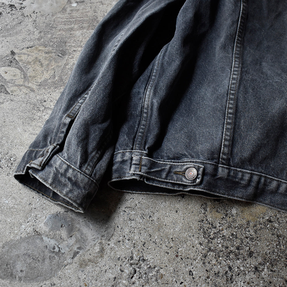90's Levi's 70506 02 先染めブラック デニムジャケット Made in Great Britain 250719H