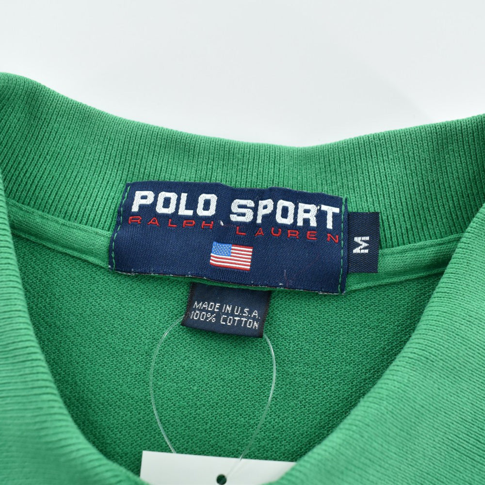 90's POLO SPORT RALPH LAUREN "USA" 鹿の子 ポロシャツ USA製 260410H