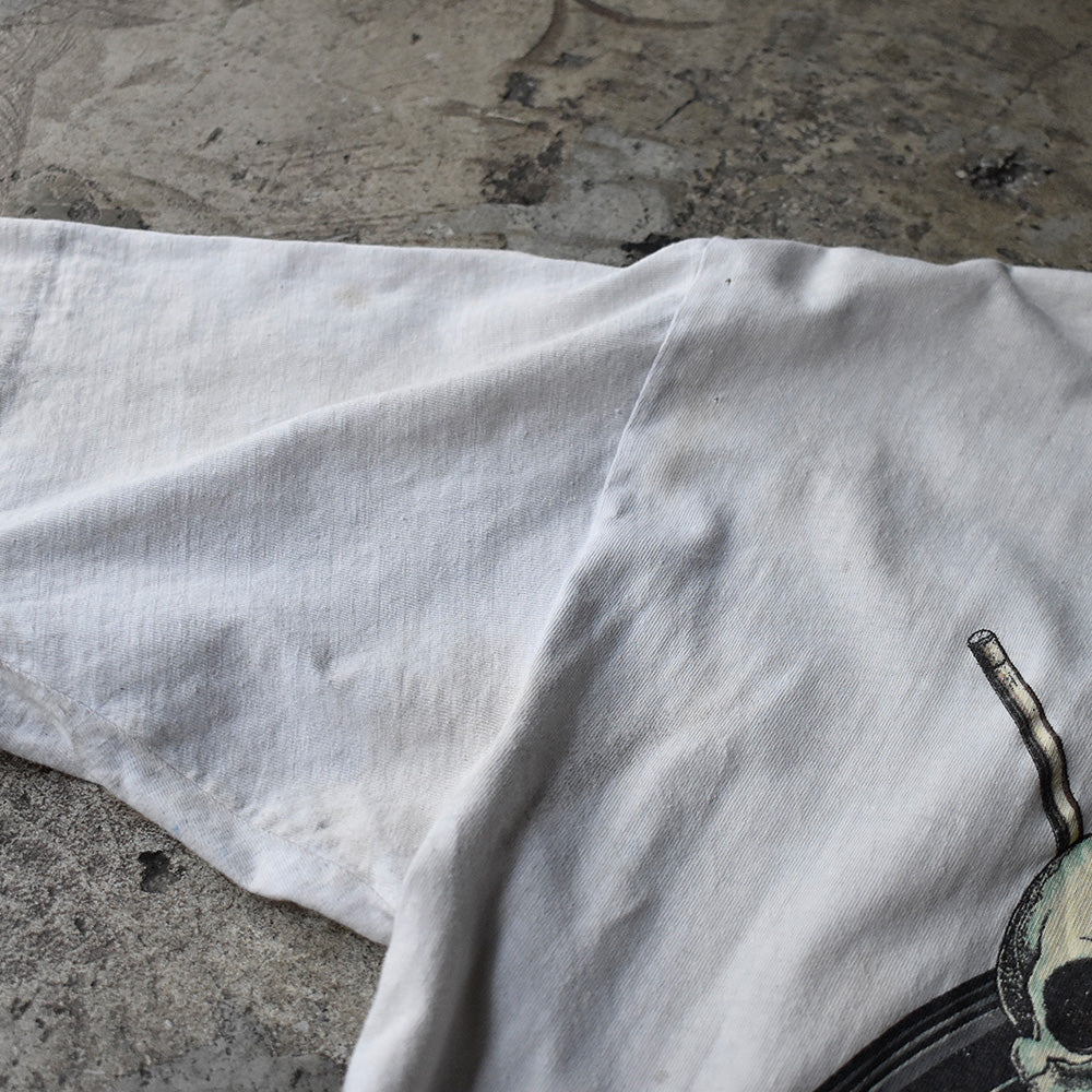 90's skull＆bike Tシャツ 240328H