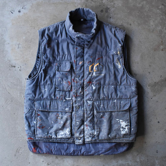 90’s ユーロワーク ベスト フェード&ペンキ 251128H