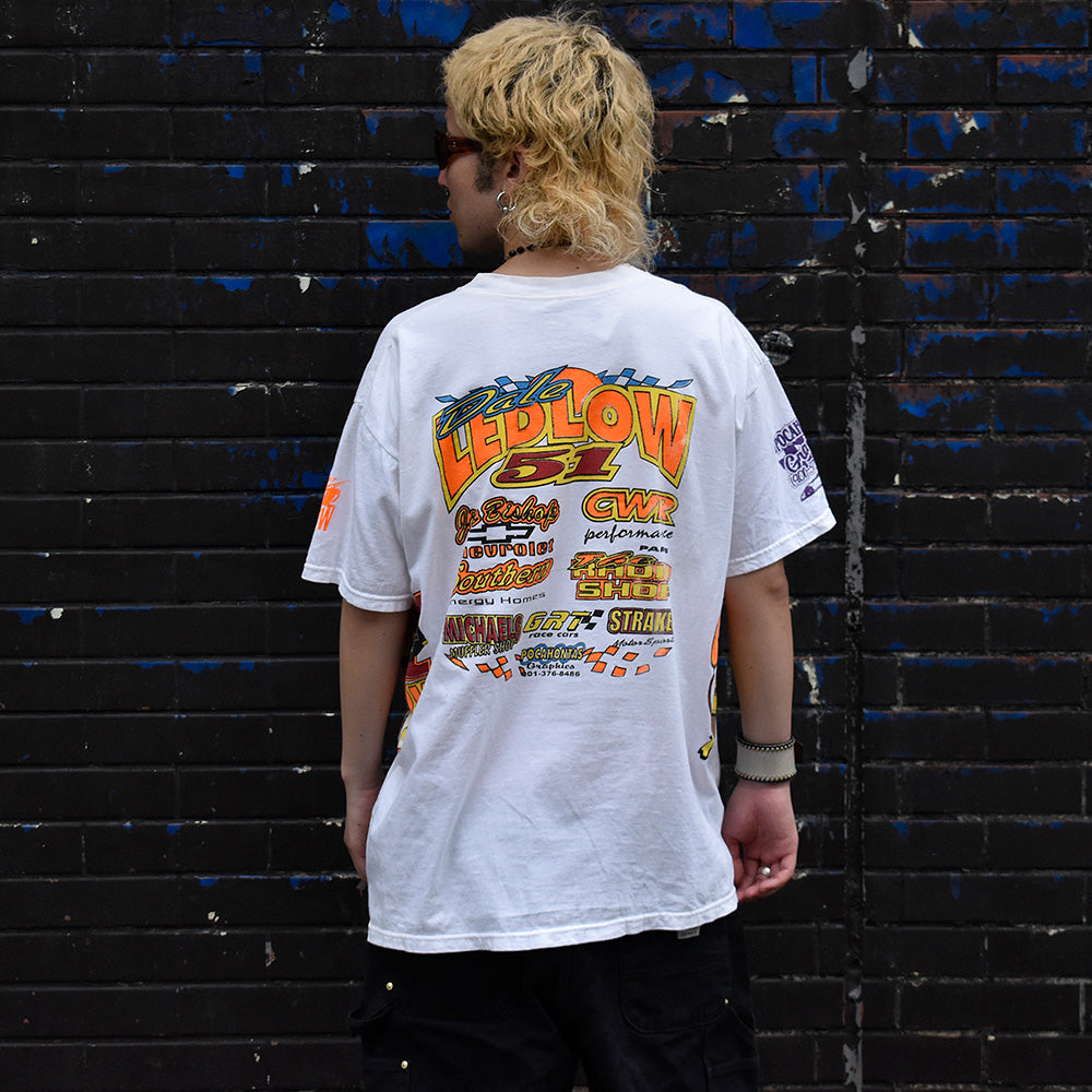 90's マルチプリント！ Racing Tシャツ 240716H