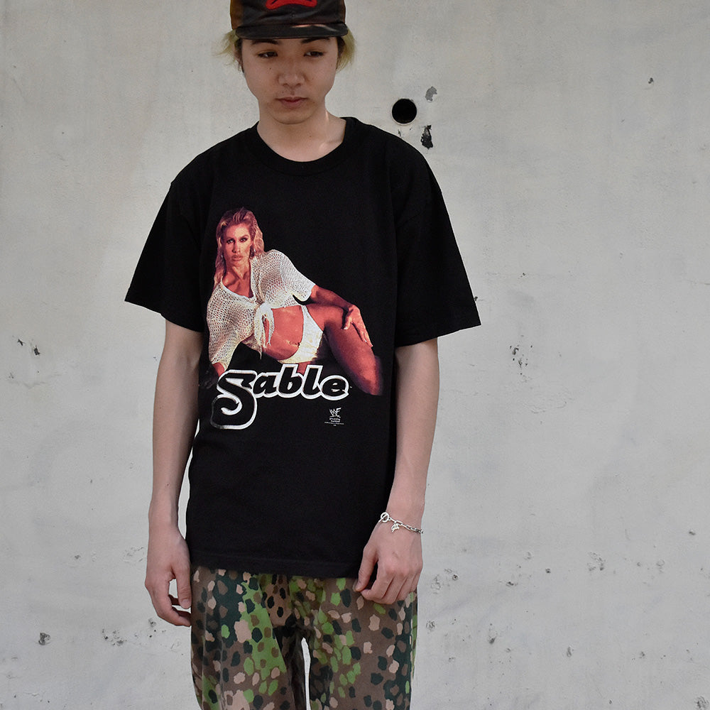 90's WWF Sable “Sable Bomb“ Tシャツ 250622H