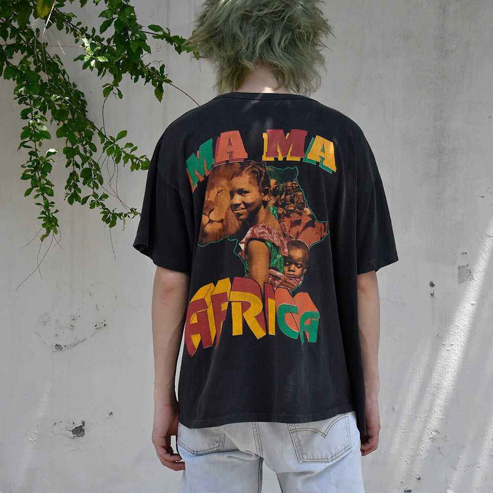 90's Garnett Silk “MAMA AFRICA” Tシャツ 250520H