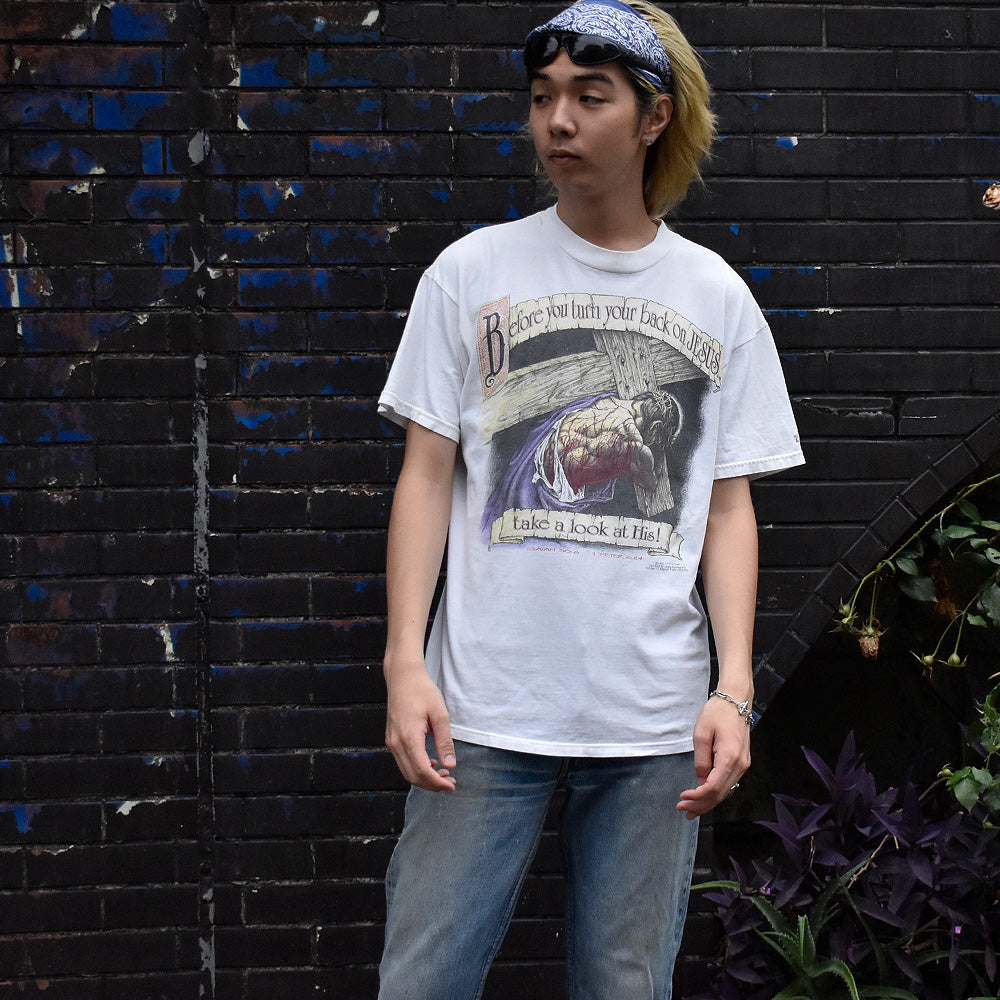90's Living Epistles “JESUS” Tシャツ USA製 250714H