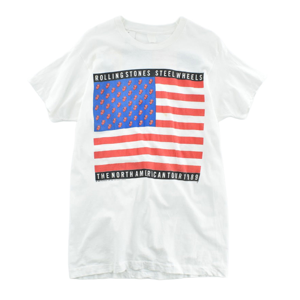 80's THE ROLLING STONES "STEEL WHEELS" NORTH AMERICAN TOUR ロックTシャツ 260421H