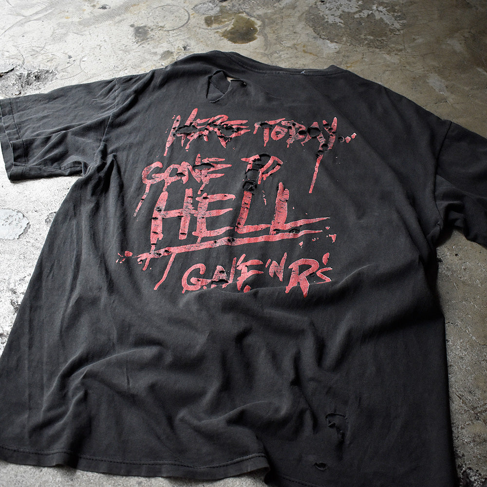 90's ダメージ！ GUNS N' ROSES “HERE TODAY GONE TO HELL” Tシャツ 240520H