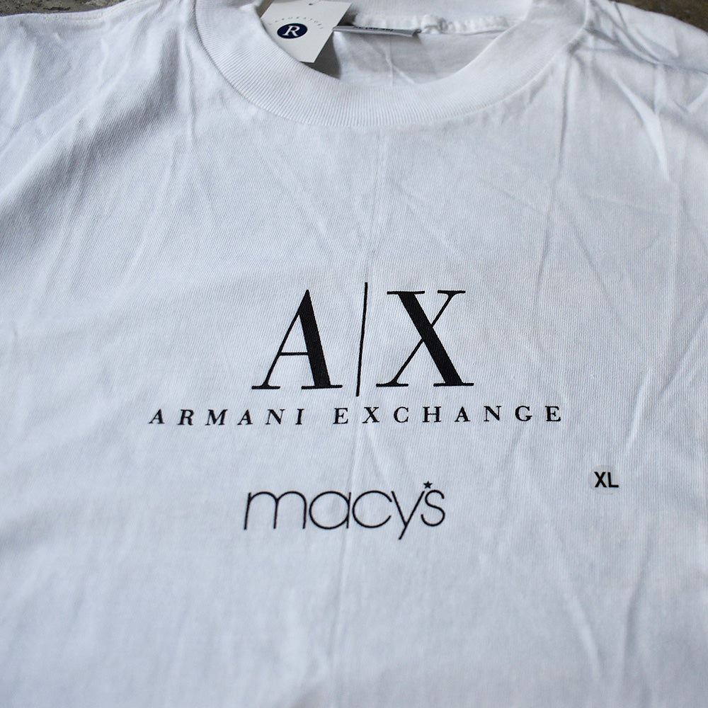 アルマーニ エクスチェンジ macy's ロゴTシャツ 1990年 USA製 デッドストック ヴィンテージ