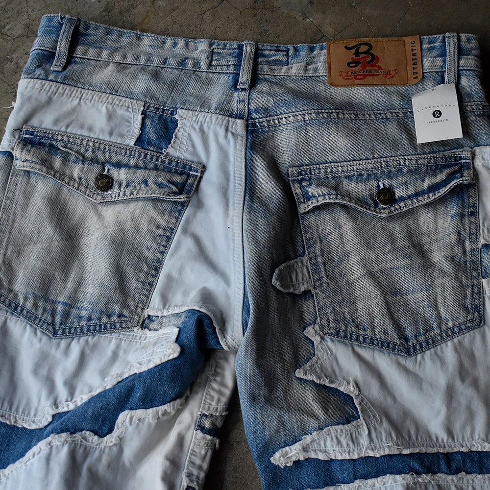 90's Beicebe Jeans “ツギハギ” デニムパンツ 231031H