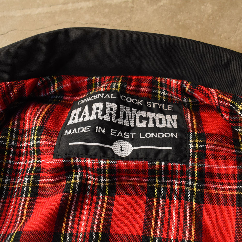 90's~Made in England Harrington Jacket ブラック×タータンチェックライナー 250930H