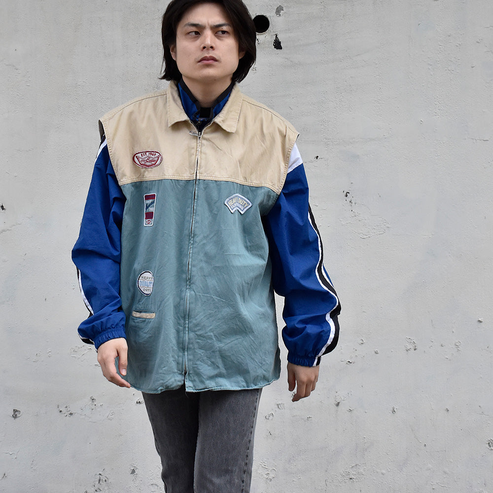 90's Old GAP ワッペン付き コットンベスト 240510H