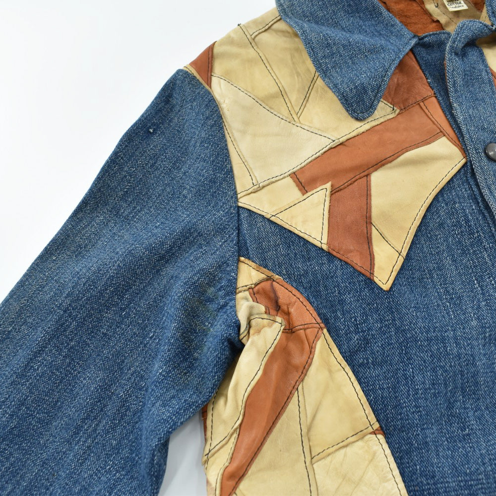 70's Dylan Jeans デニム×レザー ヒッピージャケット 260116H