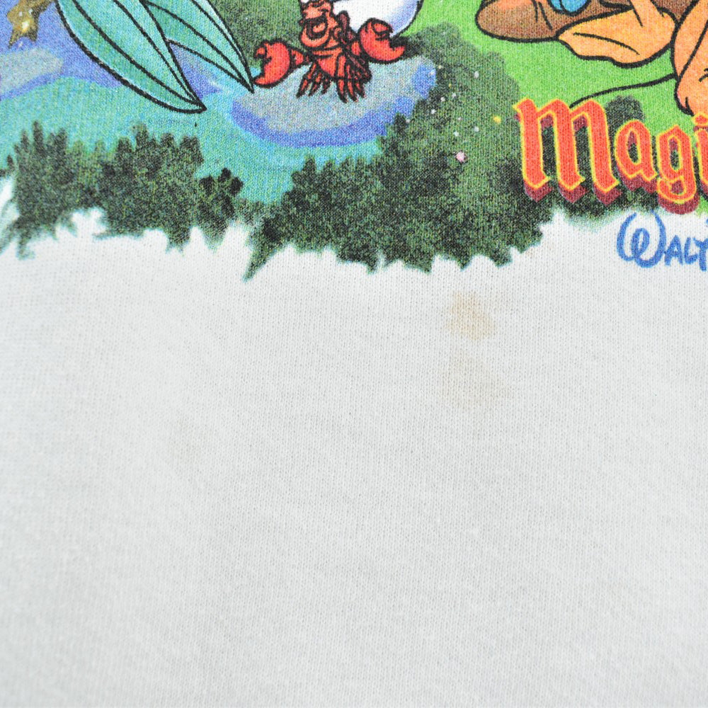 90's Walt Disney World "Magic Kingdom" 両面プリント キャラクタースウェット 260731H