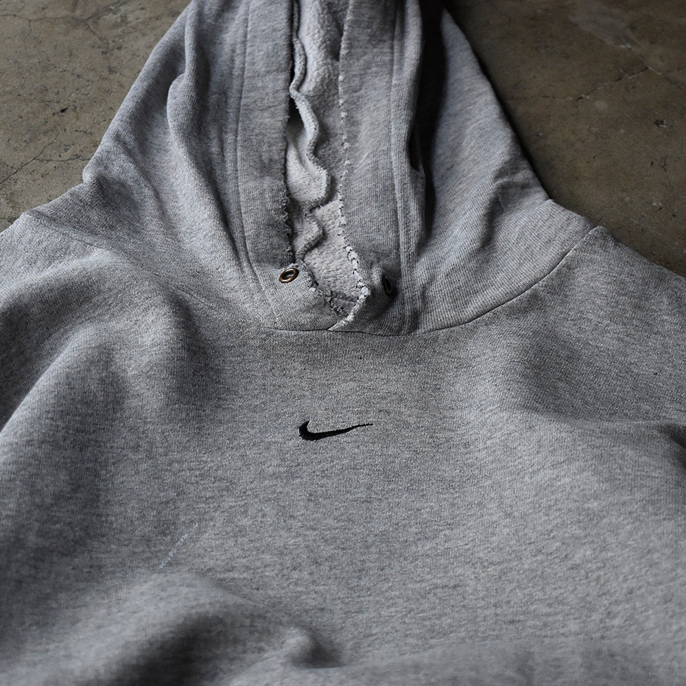 Y2K NIKE center small swoosh！カットオフパーカー 240925H